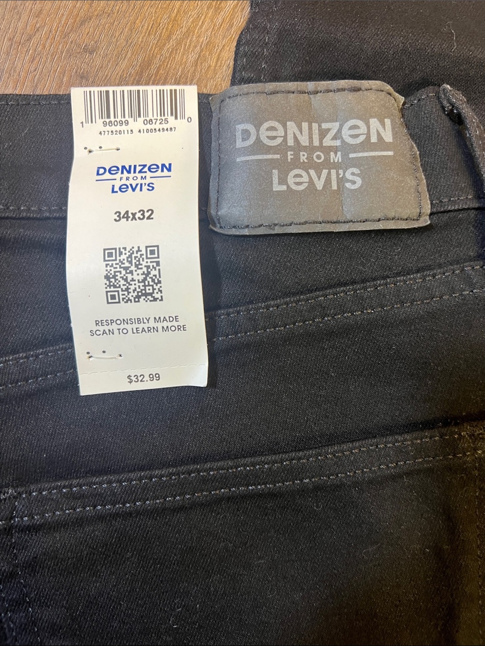 Denizen from Levi's Black Slim Straight Jeans - Picture 6 of 7